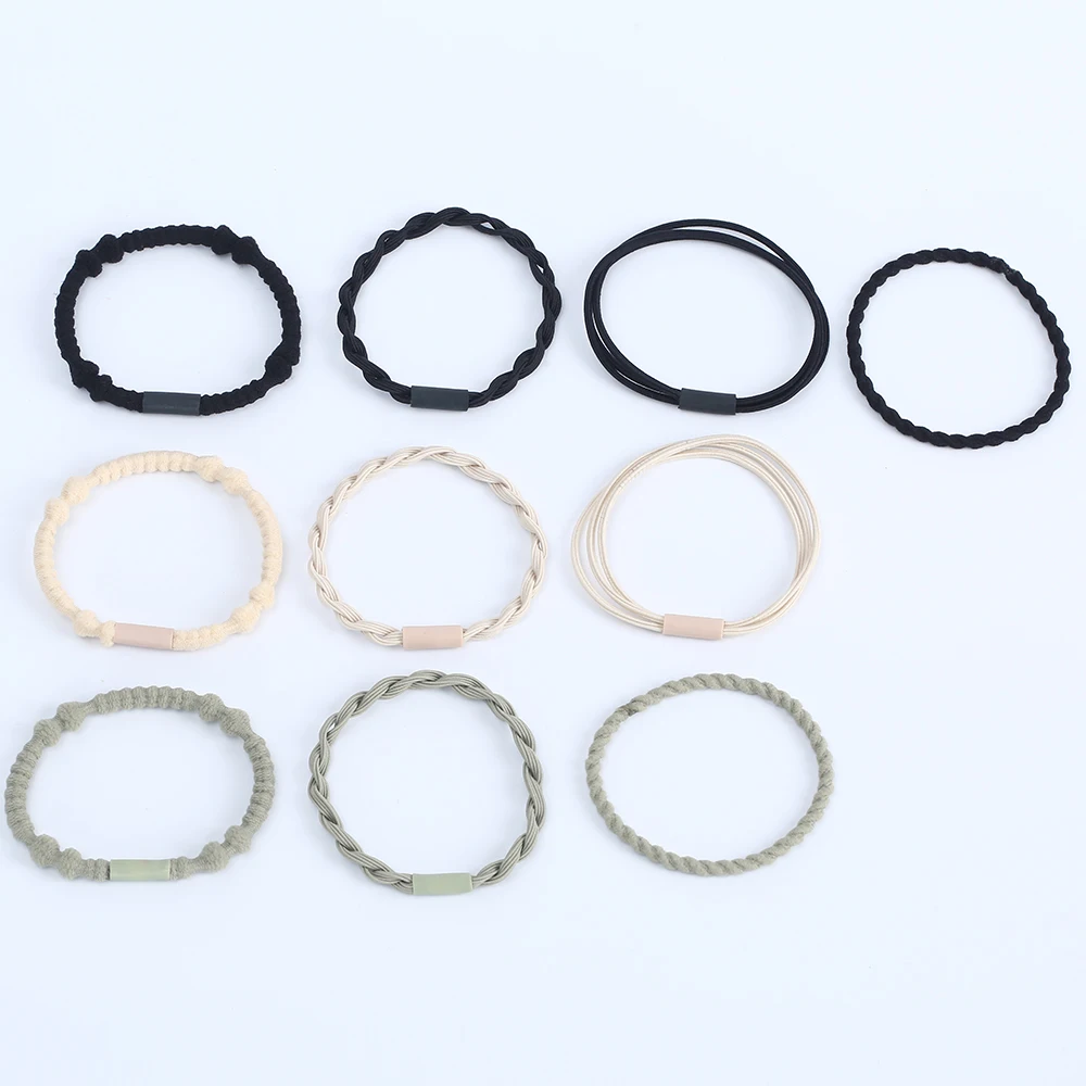2022  Korean Hair Accessories Hair Rubber Bands Ropes elastic hair band Bracelet Ponytail Holder for Women and Girls