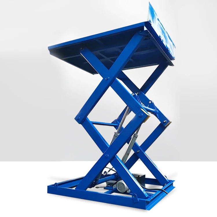 Stationary Small Scissor Hydraulic Table Lift Electric Warehouse Hydraulic Lift Platform