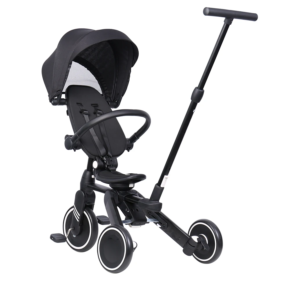 Good Baby Tricycle 7 In 1 For 2-5 Years Old Metal & Plastic Folding Baby Tricycle With Pedals Baby Tricycle 6 In 1 3 Wheel Pedal