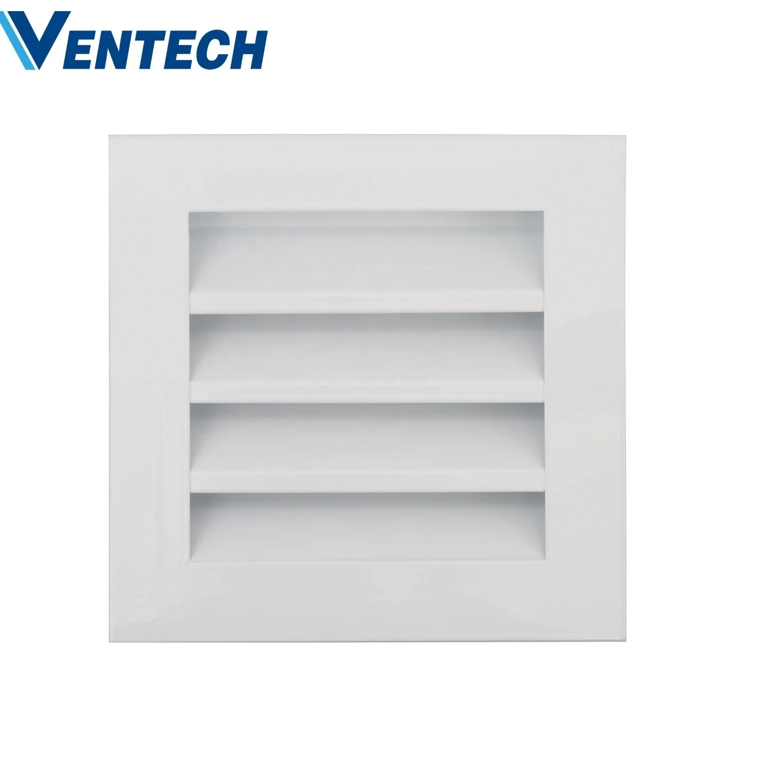 Ventech Hvac System waterproof fixed louver aluminium louver with net