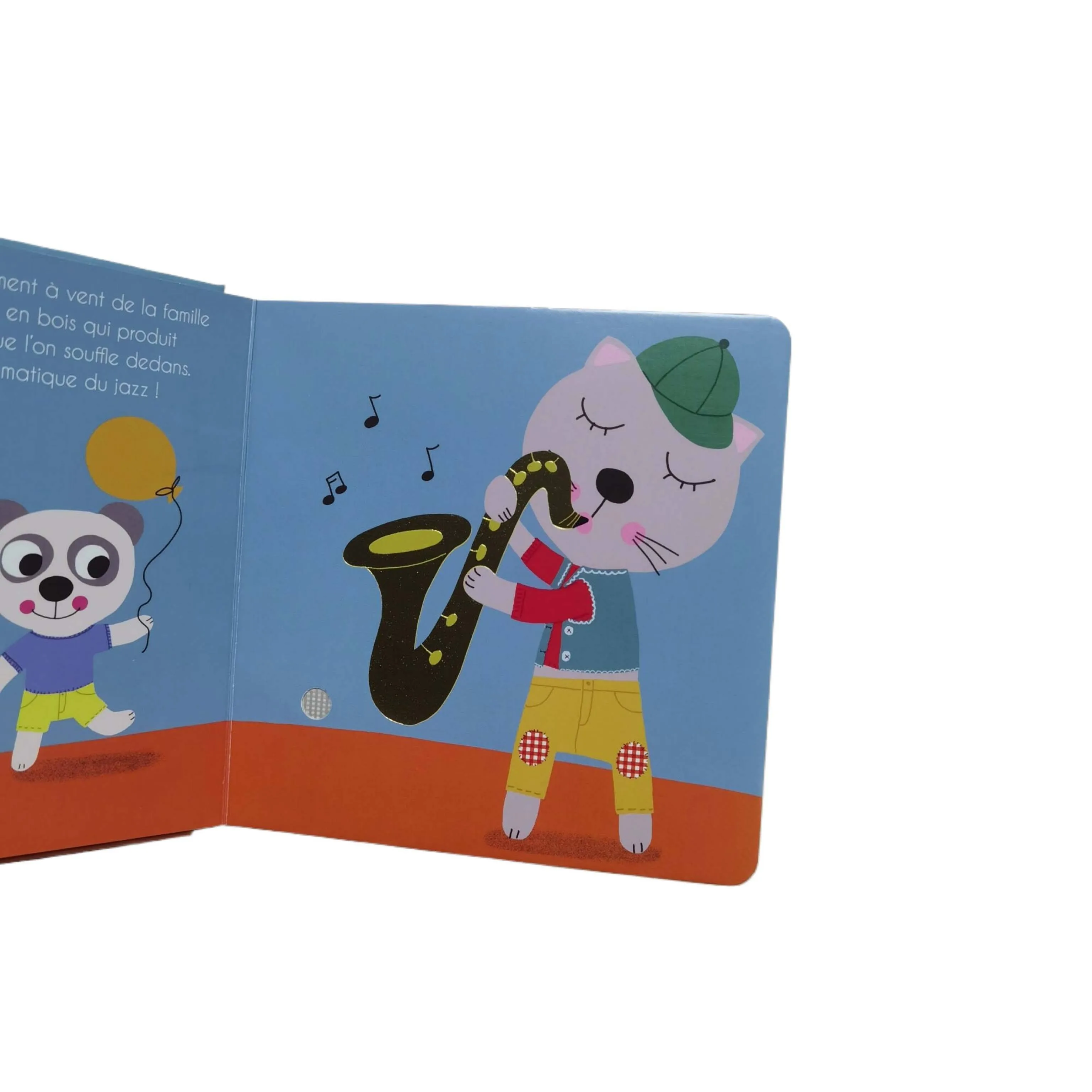 OEM Custom Printed Kids Books Sound Board Book with Music Sound Offset Printing Made from Duplex Board Paper