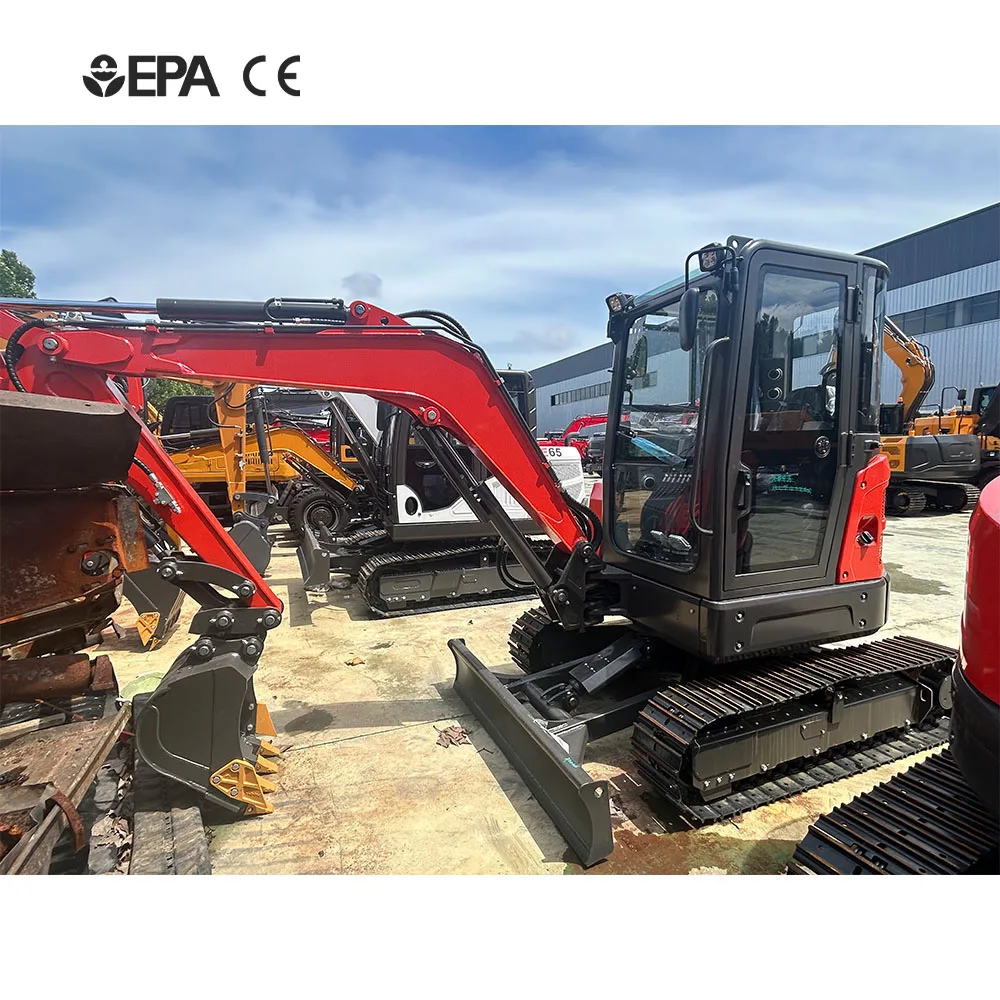 EPA Engine Mini Excavators 4 Ton Multifunctional Mini Farm Used New Crawler Digger Mini Excavators machine