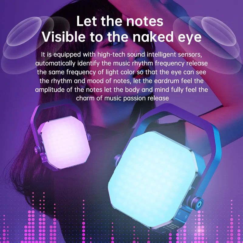 Portable  Camera fill Light Outdoor Lamp LED Mini Camping Lantern outdoor Emergency light with 2000mAH battery capacity