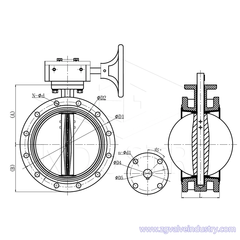 High-Performance Stainless Steel Flanged Butterfly Valve for Industrial Applications