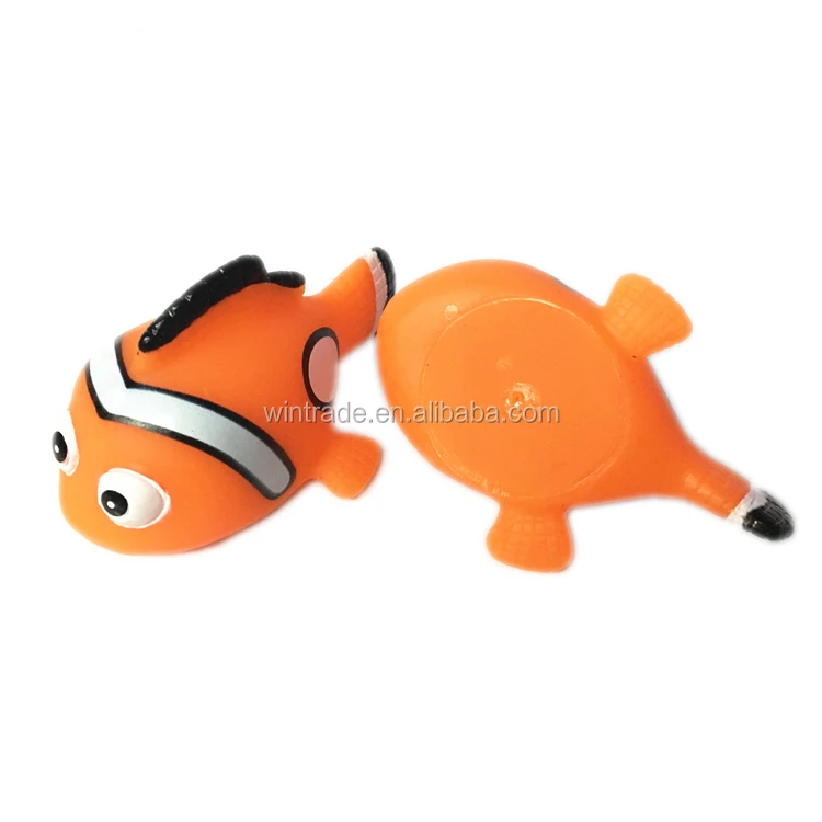 Kids Bathing Water Splashing Rubber Nemo Fish For Squirt Bath Toy