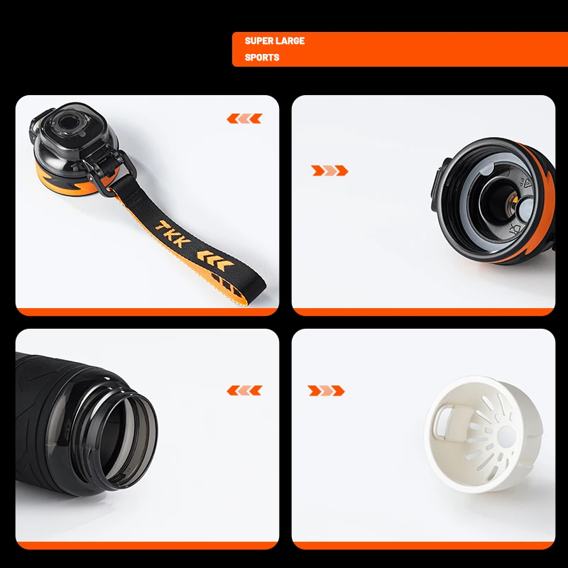 32oz water bottle with Straw 600 800 1000ml BPA Free Leakproof plastic bottle Dishwasher Safe tritan sports water bottle