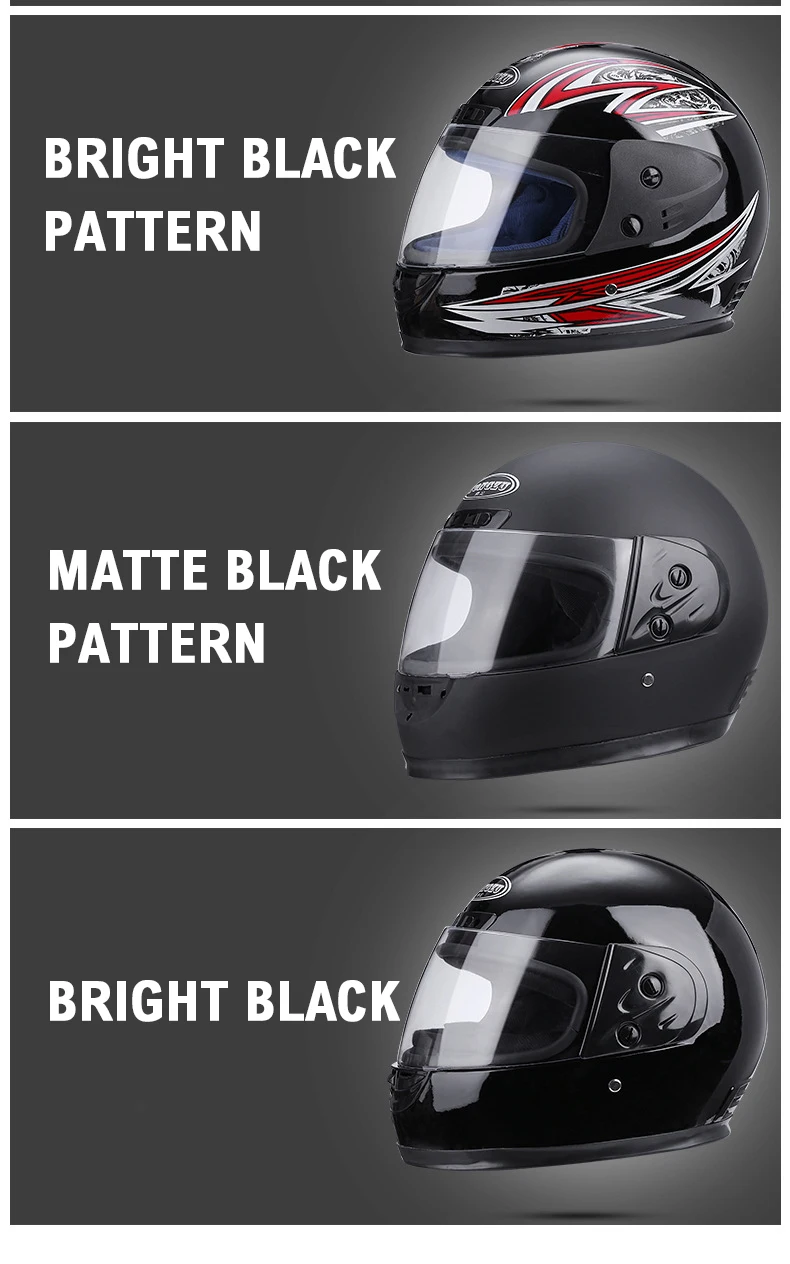 SUBO High quality Motorcycle Accessories Full Face Certificate Motorcycle Racing Helmet