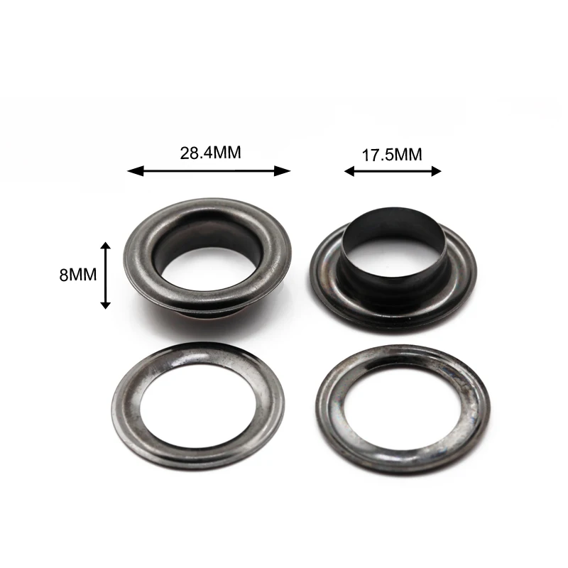 Grommet supplier 28.4mm outer diameter eyelets antique brass metal ring eyelet for leather handbags