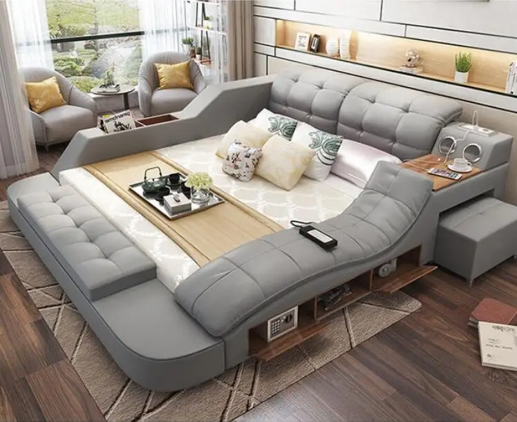 KEHUI Bed Design Model Mdf Latest Iron Modern 2024 Photos Box Round Cheap Walnut All Decker Steel Simple In King Size Bed Design