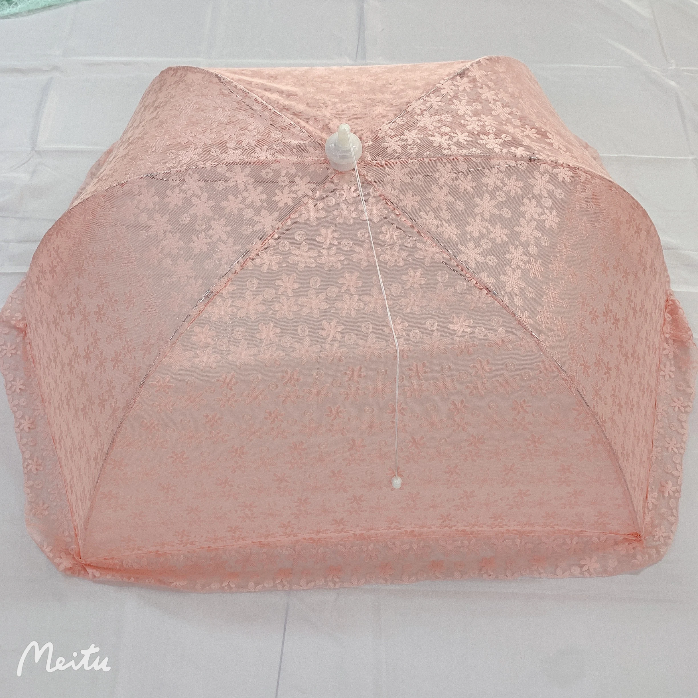 Easy carrying Luxury Home customized flower designs Baby Bed Mosquito umbrella net Mesh Top Fabric Cotton Eco Material Folded