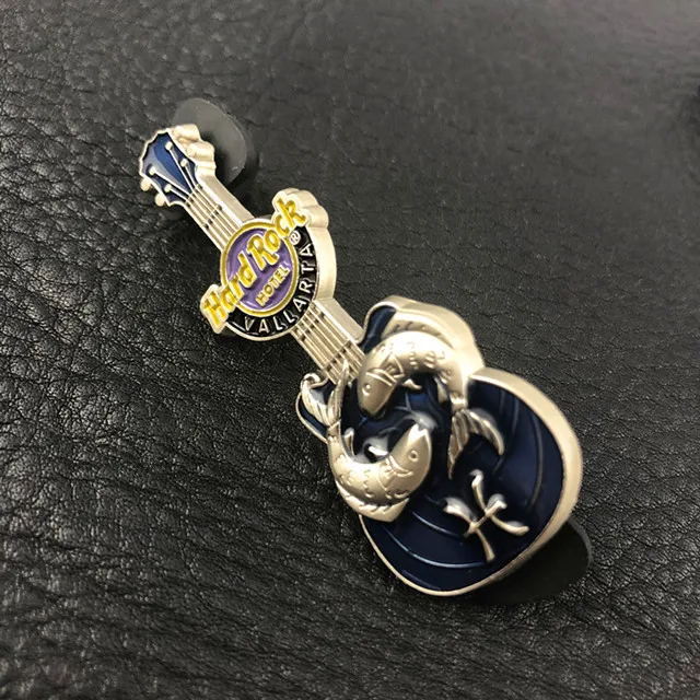 Custom Designer Marking Machine Guitar Metal Brooch And Lapel Pins Badge
