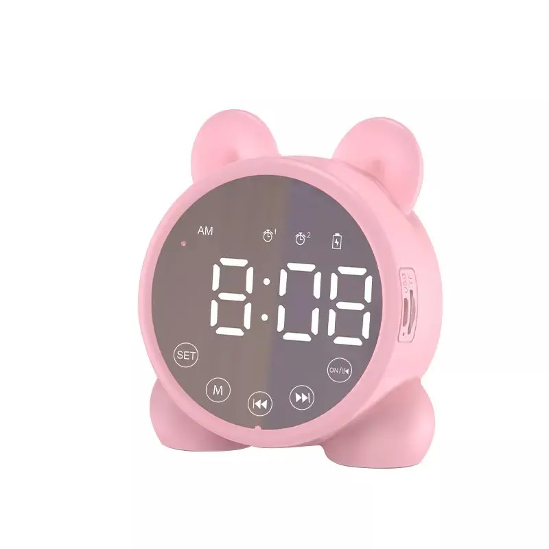 Уникальные товары для продажи 1200 мАч hifi 8d mp3 динамик будильник tf карта зеркальный студийная буферная колонка басовый передатчик