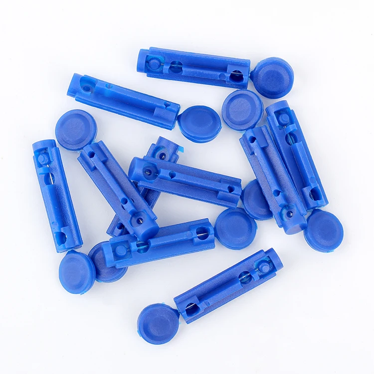 Hospital use blood 30g plastic handle flat lancet