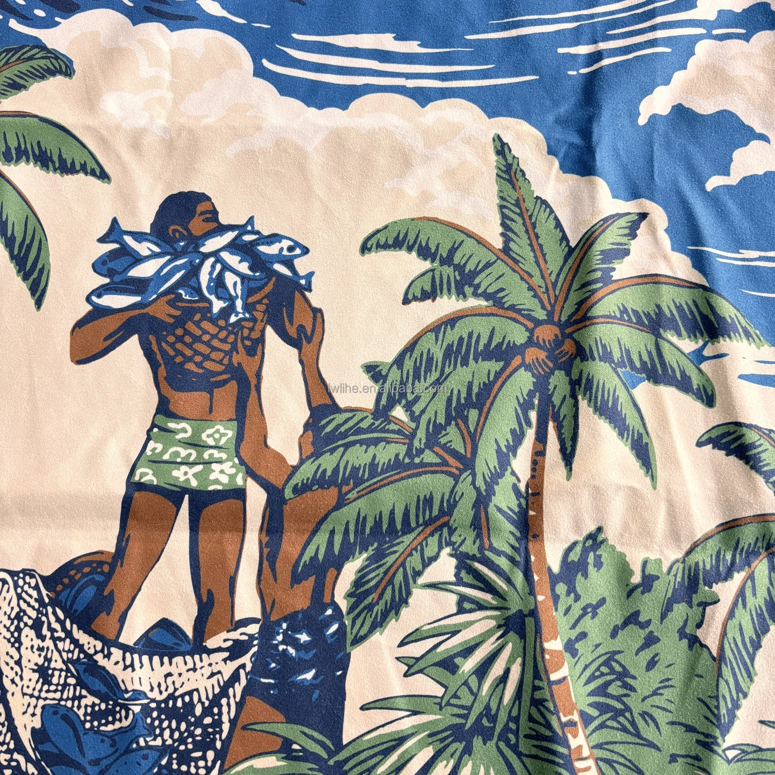 Microfiber suede RPET beach towel customized double-sided printed quick drying promotion towel for sand free beach