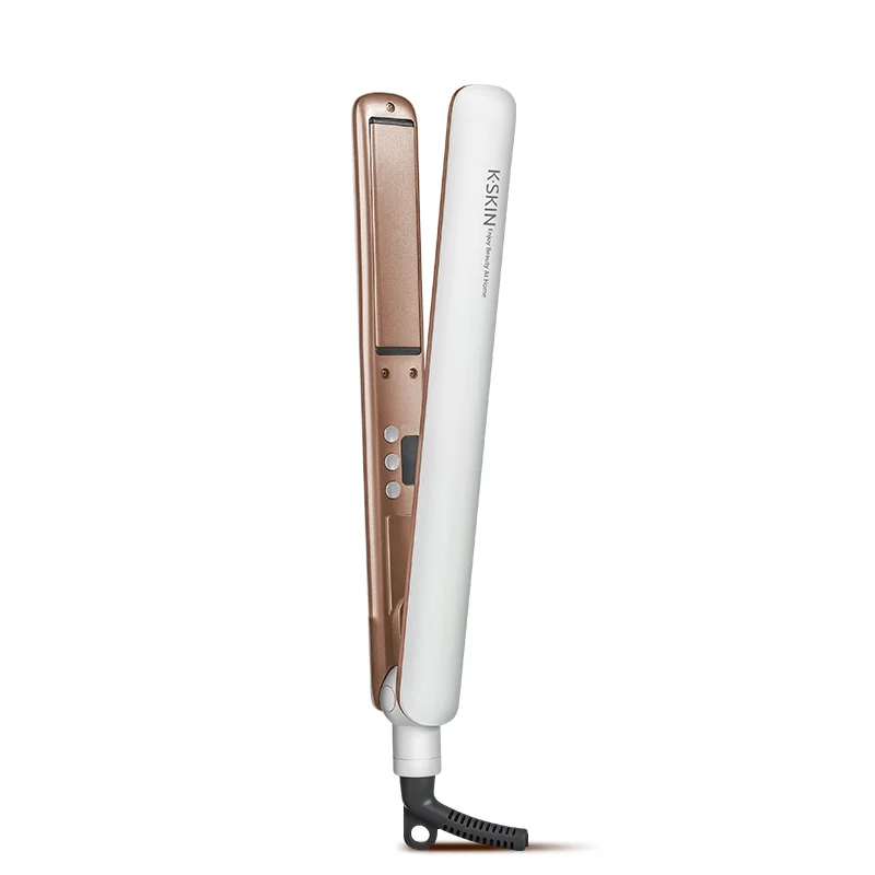 KSKIN Household Curling Irons Ceramic Flat Iron Temperature Adjustment Electric Hair Clip Rod