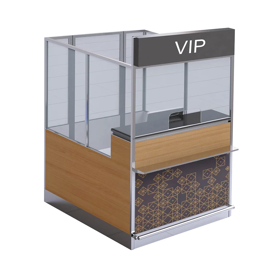 Flya Customization Furniture Airport Reception Desk Airport Luggage Table Airport Check In Counter