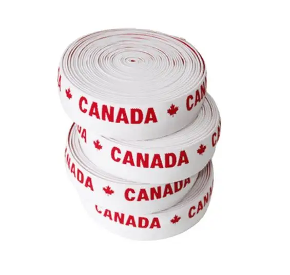 Custom Printed Webbing Tape Polyester Woven Knitted Jacquard Soft Elastic Band For Underwear Boxer Shorts Waistband Belt