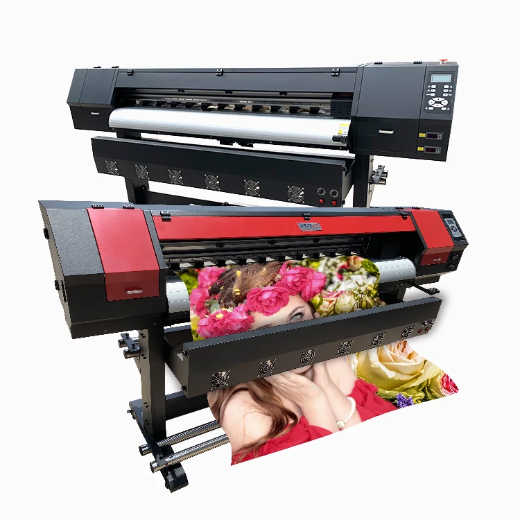 1.6m 1.8m large format digital inkjet flex banner rolls eco solvent printer for canvas billboard road sign