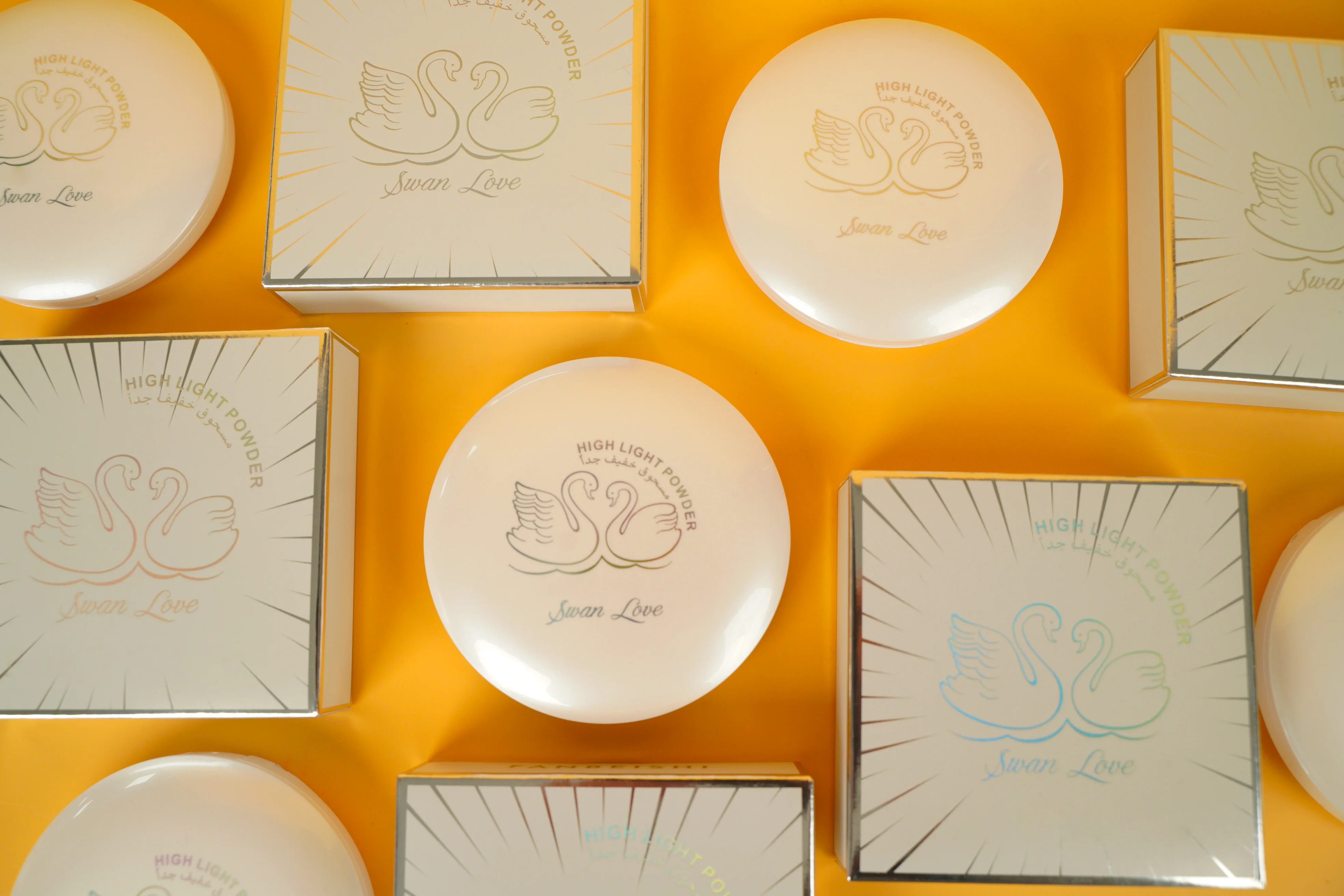 Face Highlighter Palette High Glossy Face Illuminator Palette Pearl Shimmer Smooth Baked Powder Lasting Sparkling