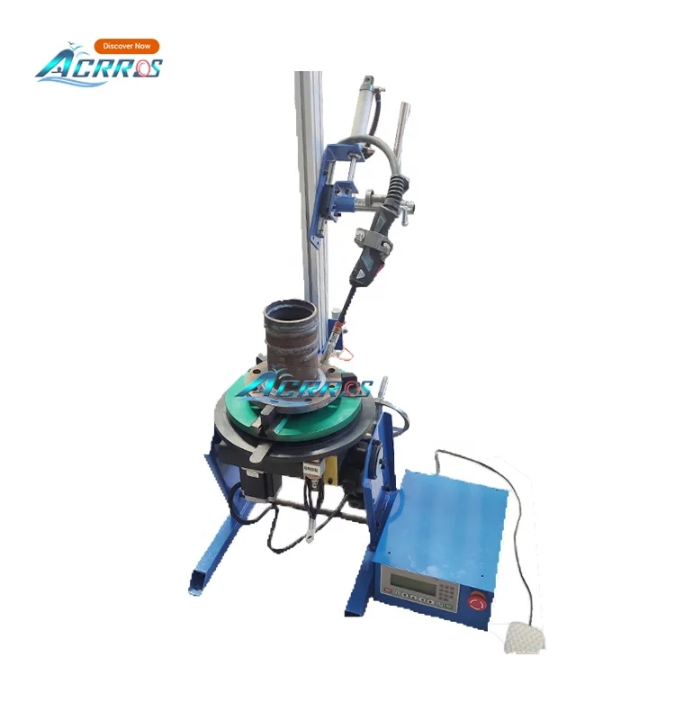 Automatic Welding Positioner 200kg/100kg CNC Program Pipe Turntable