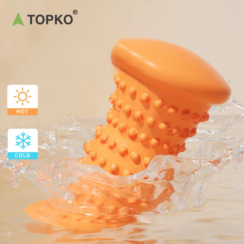 TOPKO Wholesale PVC & EVA Multifunctional Fitness Exercise PVA Yoga Rollers Durable Durable Foot Massage Rollers Gym Home Use