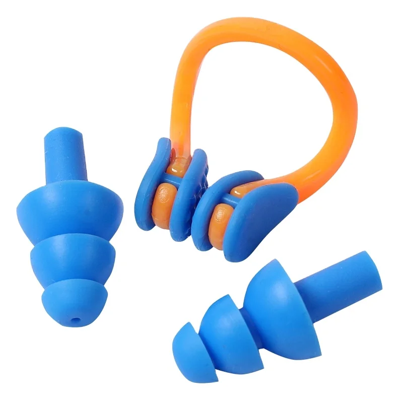 Soundproof Silicone Reusable Earplugs Waterproof Safety Ear Plugs for Swimming