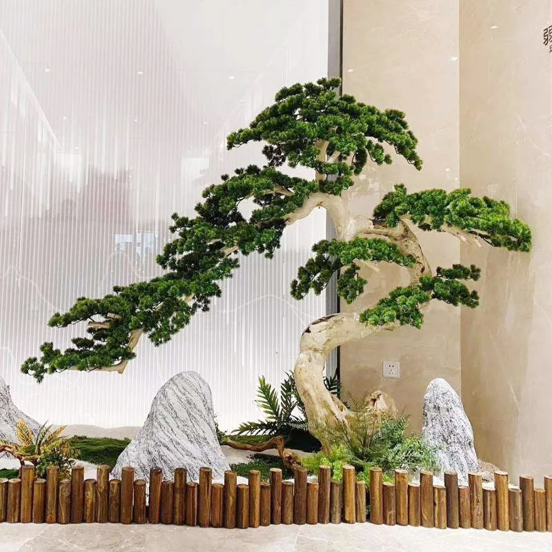 200cm Height Artificial Large Tree Plant Indoor Decorative Green Pine Bonsai