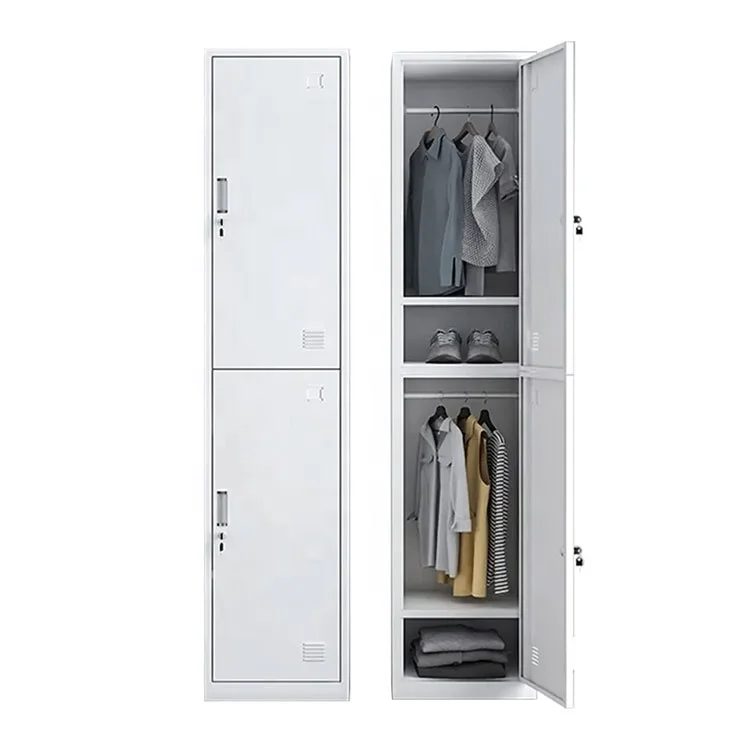Huiyang Single Locker Metal Wardrobe with 2 Doors Steel Cabinet Vertical Locker With Drawer