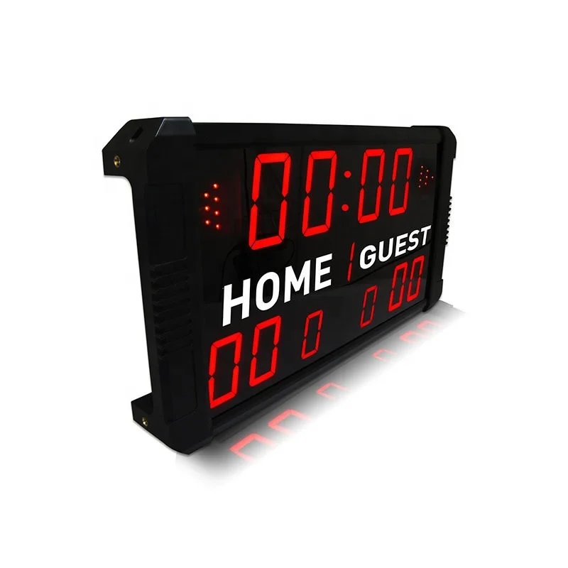 Digital Scoreboard with Remote Multisport Indoor Tabletop Scoreboard Portable Electronic Basketball Scoreboard
