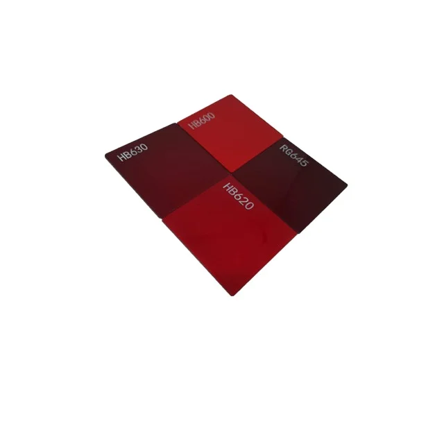 High Transmittance 630Nm  640Nm Longpass Red Filter Glass HB630 HB640 Window RG630 RG645