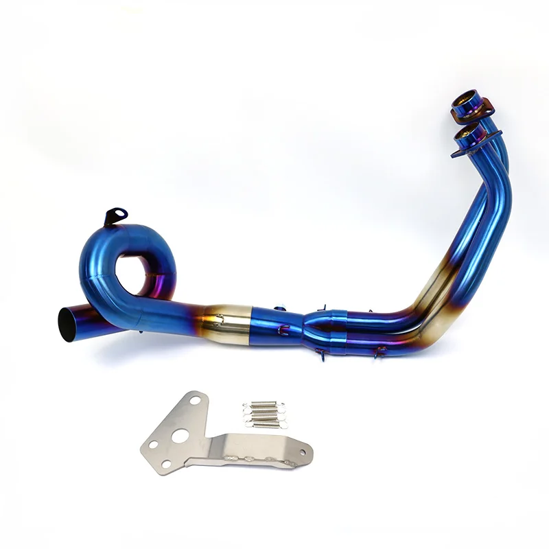 Wholesale Cheap price silent Stainless Steel motorcycle exhaust pipes muffler connecting pipe for FZ07 XSR700 MT07 Exhaust