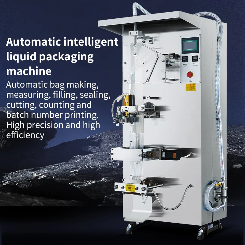 High Efficiency Vinegar Soy Sauceplastic Cutting Counting Stainless Steel Plastic Sachet Filling Packing Machine