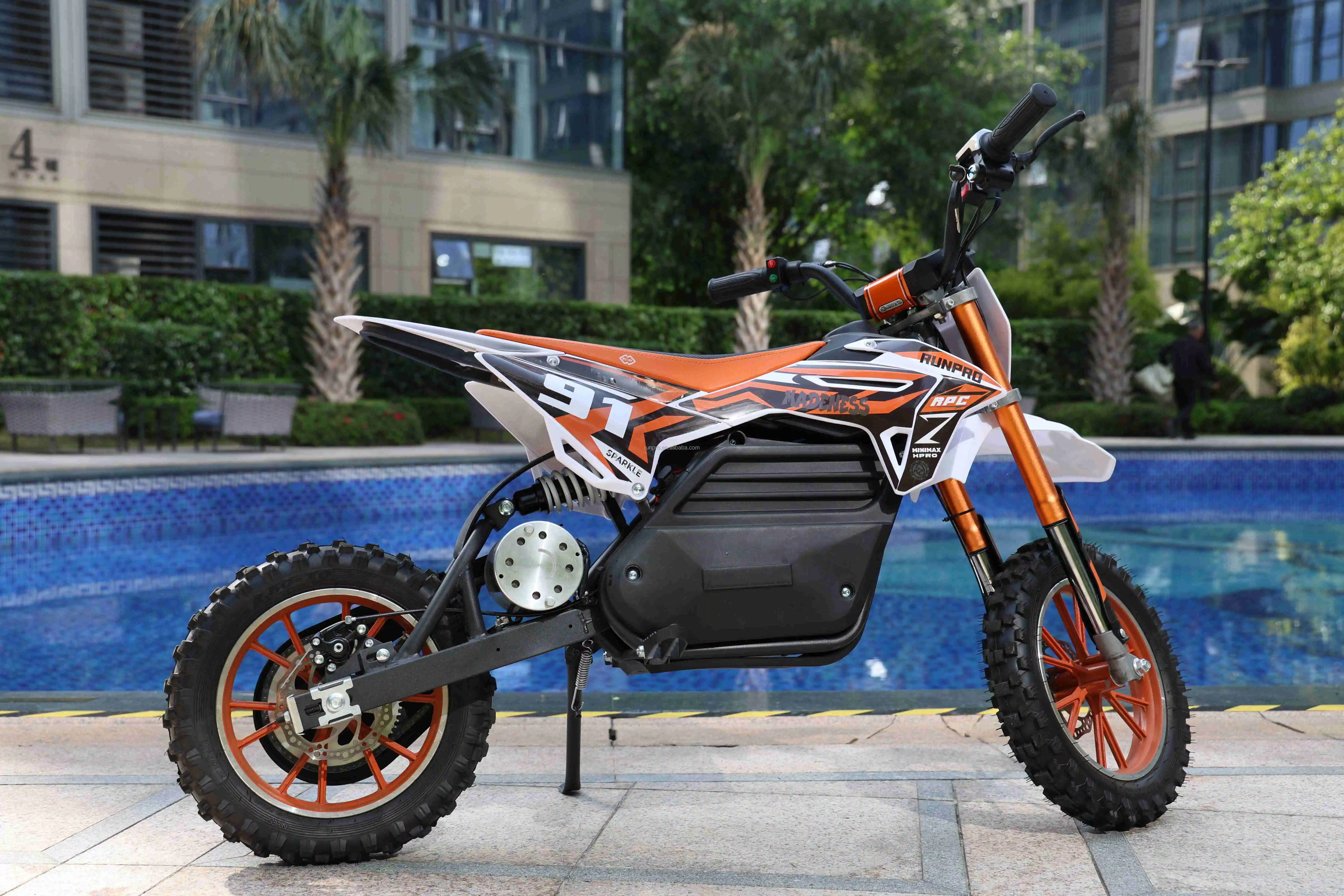 2024 RunPro Good Quality Pit Bike 1000W36V Electric Motorcycle Dirt Bikes with CE for kids Electric Motorbike with CE