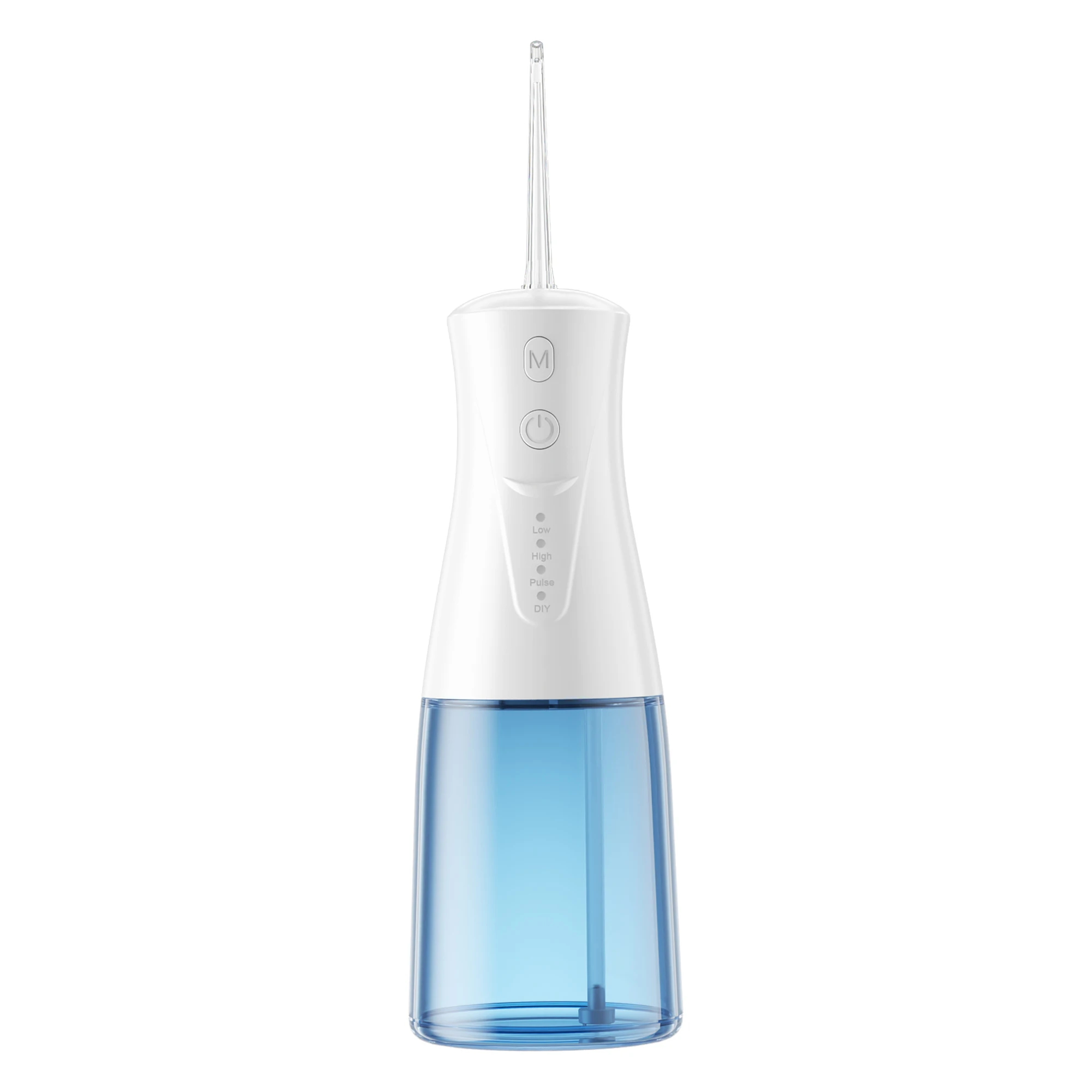 Cordless Portable Oral Irrigator Oral Cleaning 4 Nozzle Types 4 Cleaning Modes Water Flosser, 300ml Water Tank, IPX7 Waterproof