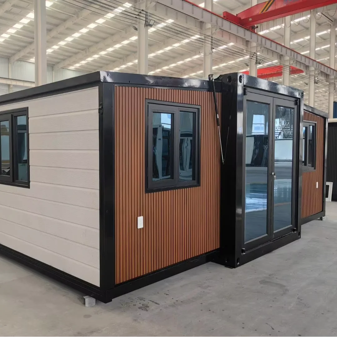 Good quality expand House Resident Office Expandable House Prefabricated 40ft 20ft Double Wing Expansion Box