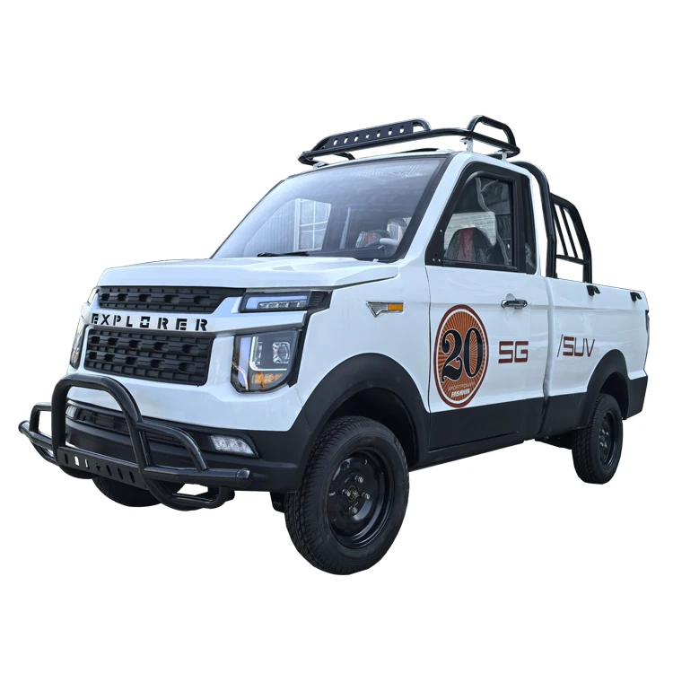 Manufacturer-Supplied Electric Mini Truck Single Row Seat High Standard New Energy Car 4x2 Drive Electric Rock Pickup Truck