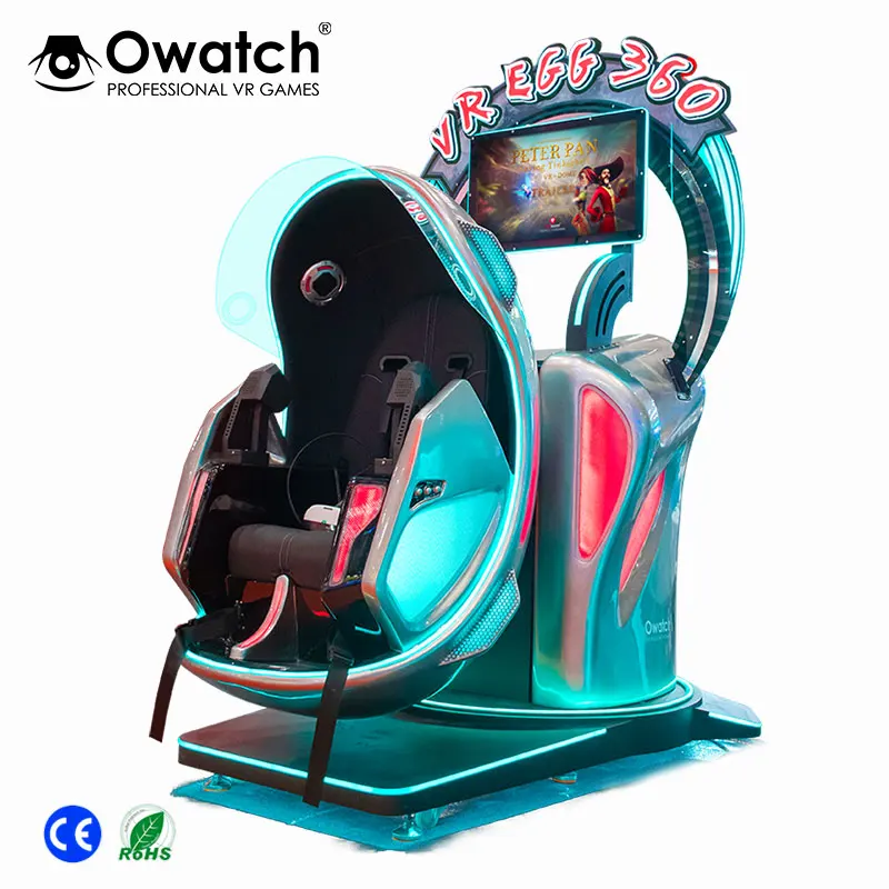 360 Degree Rotation 9D VR Chair Game Simulator Virtual Reality Roller Coaster For VR Amusement Park