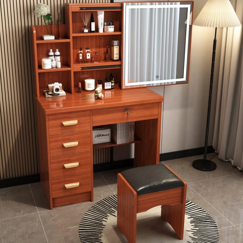 Factory wholesale bedroom dresser furniture makeup vanity table set dressing table with mirror and stool