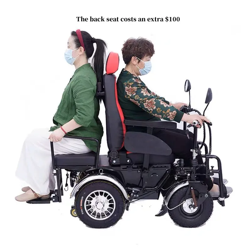 All Terrain Electric Wheelchairs With Fat Knobby Tires Off Road Wheelchair Power chair Strong Power Offroad Wheels