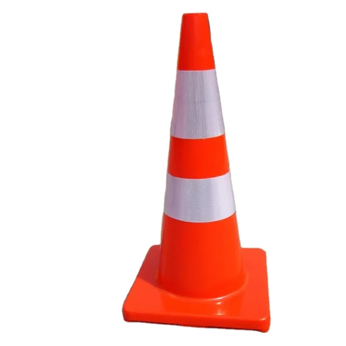 High Visible PVC Traffic Cones PC Material Safety Cones for Roadway Traffic for Road Safety