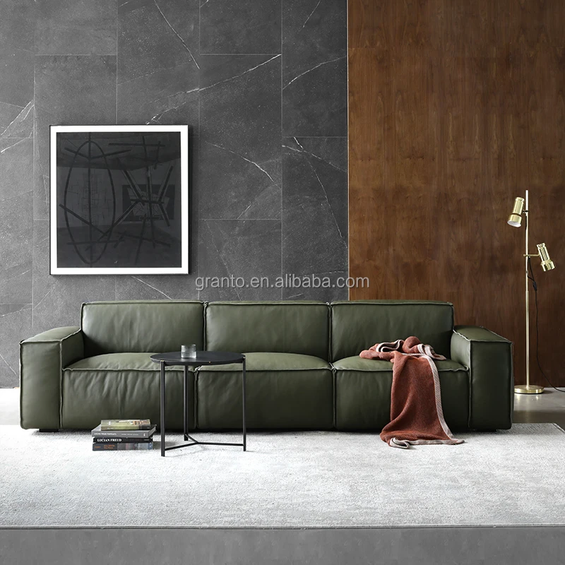 Casual design living long sofa home furniture indoor simple three seater sofa