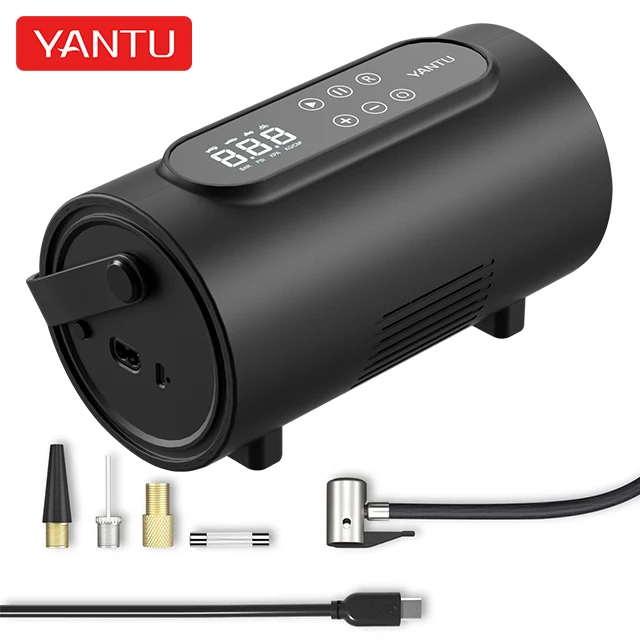 YANTU A26 double cylinder cordless portable air compressor tyre pump digital automatic electric 12V car tire inflators machine