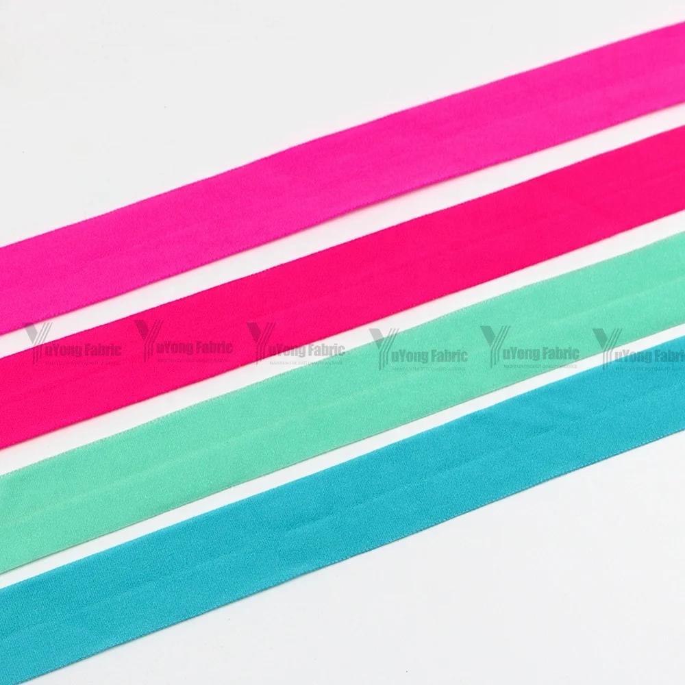 Подгонянная нейлоновая матовая Складная лента на заказ тканая 5/8 16 мм 20 мм сложенная эластичная лента