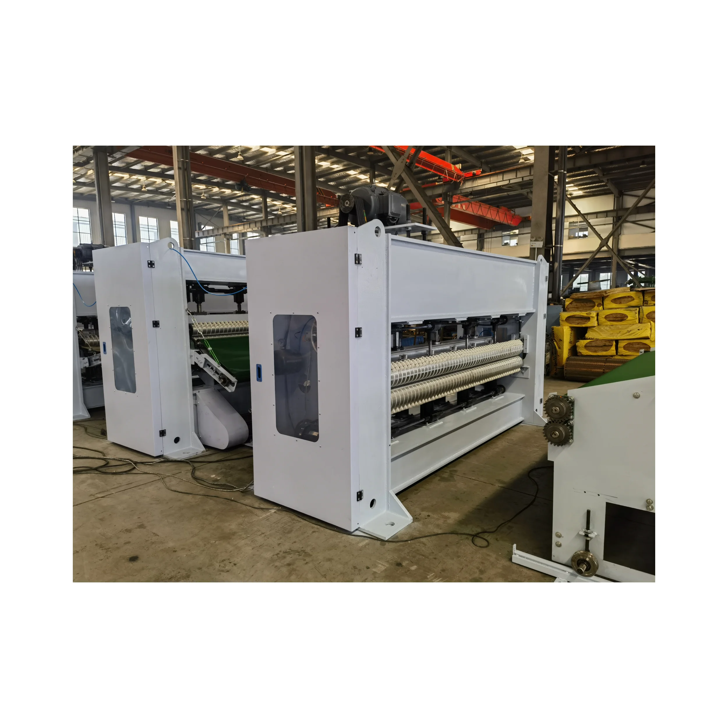 Automatic Nonwoven Machinery Mattress Needle Loom Machine New Condition Core Motor Engine Components Blanket Manufacturing Plant