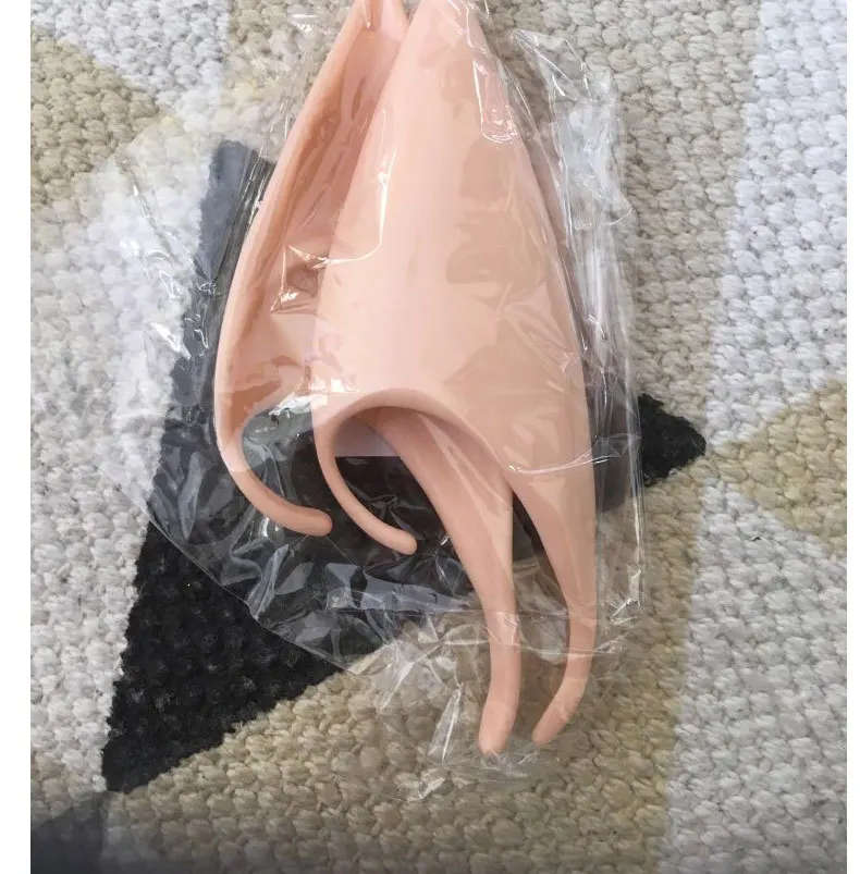 Halloween Latex Elf Ears High Simulation Soft Harmless False Ears Props Fairy Angel Dress Up Cosplay Props