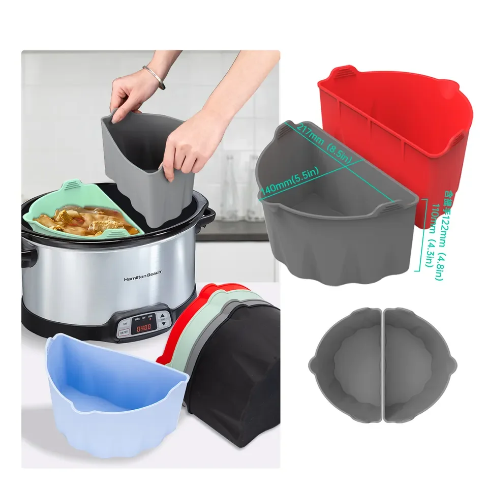 Hot Selling Reusable & Effective Silicone Slow Cooker Liners,  Leak-Proof Dishwasher Safe Cookers Accessories