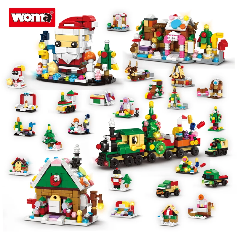 Woma Toys 11823 2024 Latest Building Block Toy Play Set 24 Pack Christmas Advent Calendar
