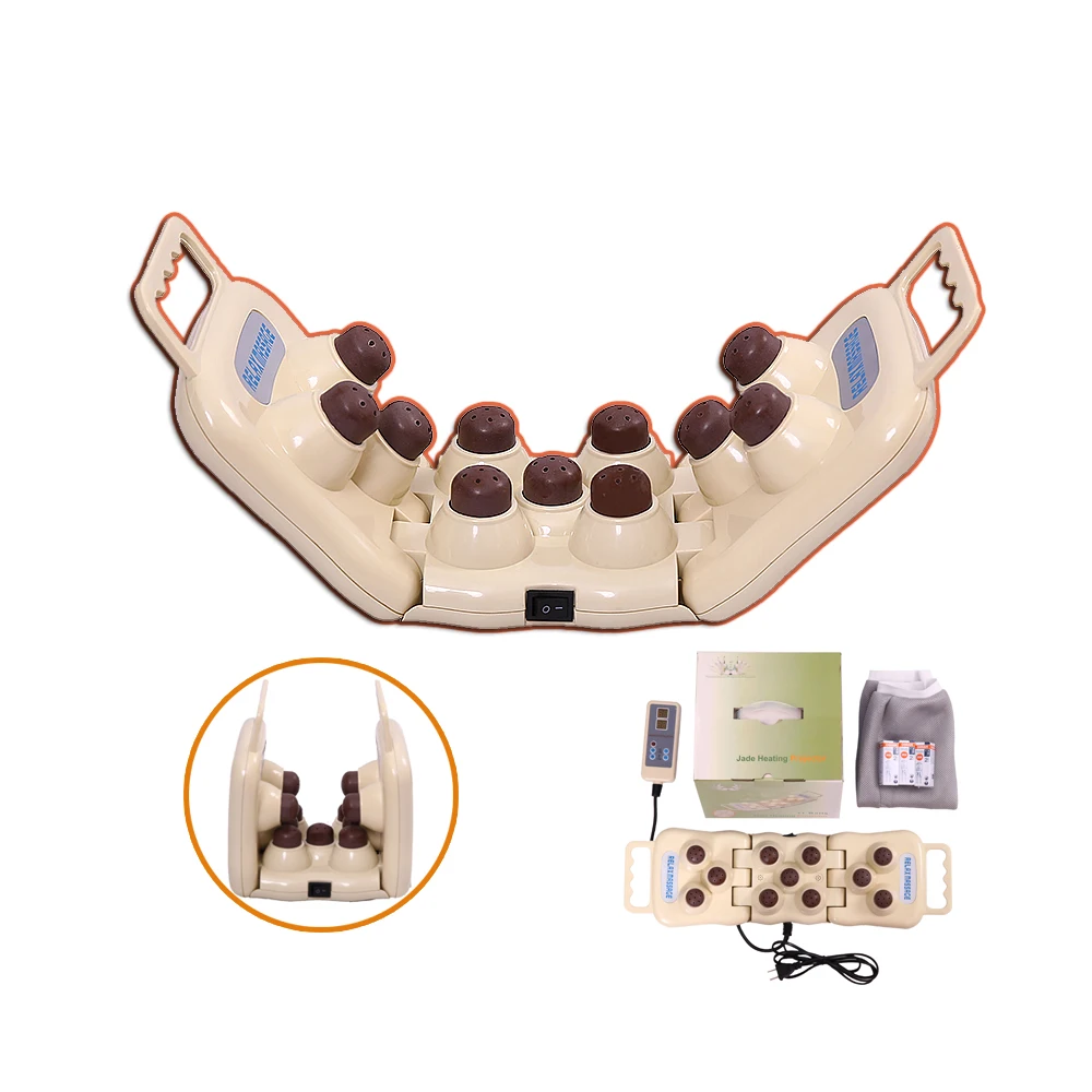FCC CE 11 balls infrared heating projector massager tourmaline jade price handheld multifunctional thermal massage device