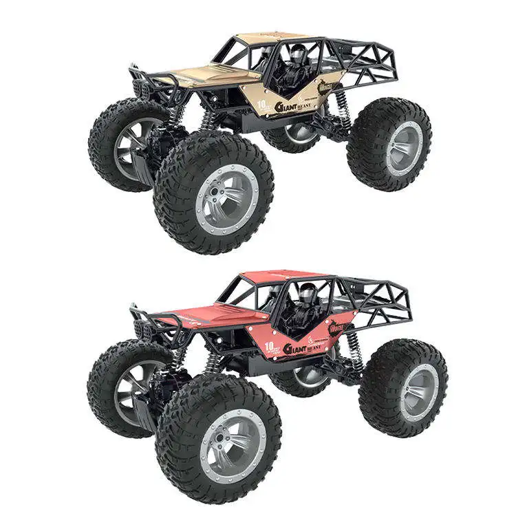 1:10 4WD amphibious RC Car Real Metal Crawler 2.4G Radio Remote Control Toys Buggy High Speed Monster Trucks Off-Road
