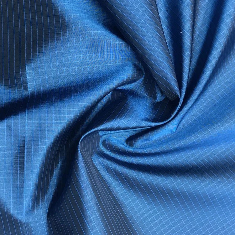 Free Sample Customized Plaid Dyed Rib Stop Fabric for Garment